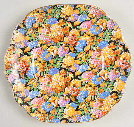 Hydrangea Black (Old, Black Background) by James Kent (England)