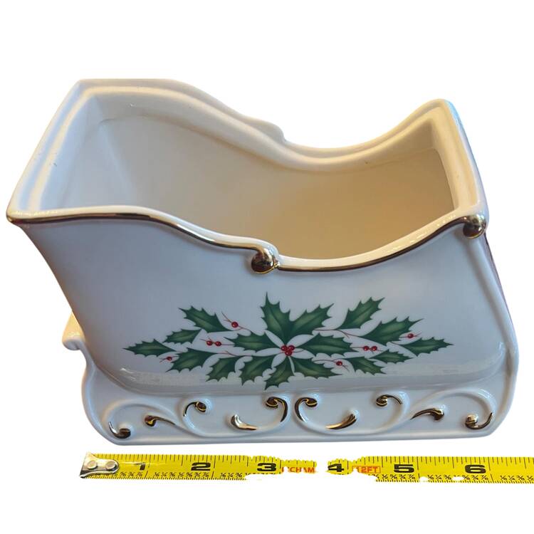 Lenox Holiday (Dimension) Sleigh Candy Dish