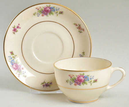 Lenox Lenox Rose Flat Cup & Saucer Set