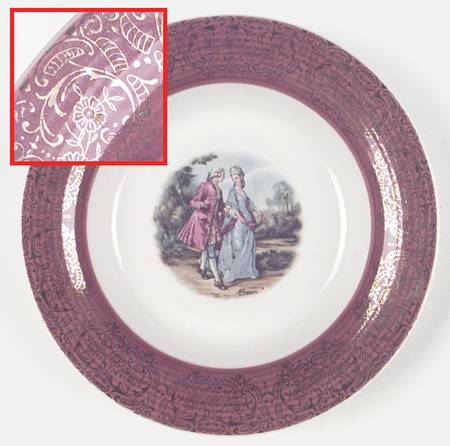 Promenade Burgundy by Limoges-American