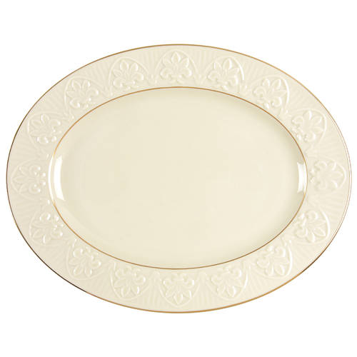 Lenox Matelasse 13" Oval Serving Platter