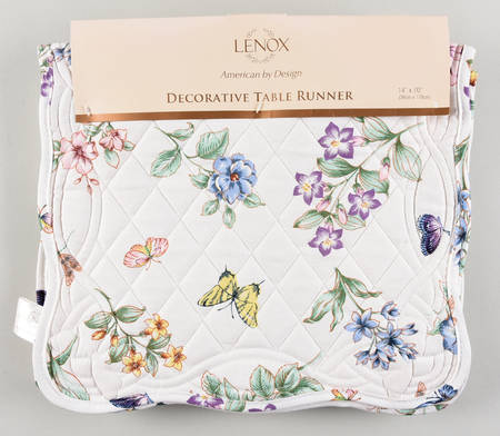 Lenox Butterfly Meadow 14" X 70" Cloth Table Runner