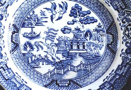 Willow Blue by Lincoln Pottery (England)