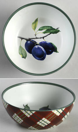 Lenox Winter Greetings Tartan 6" All Purpose Bowl