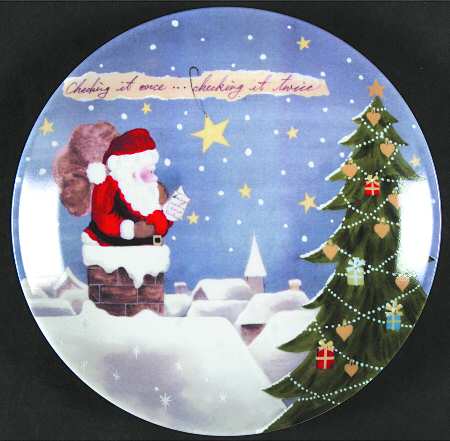 Lenox Christmas Collage Salad/Dessert Plate