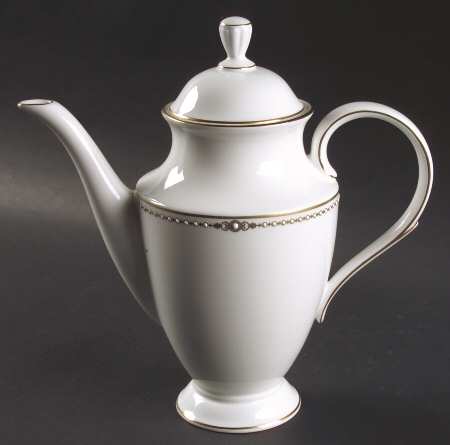 Lenox Pearl Gold Coffee Pot & Lid