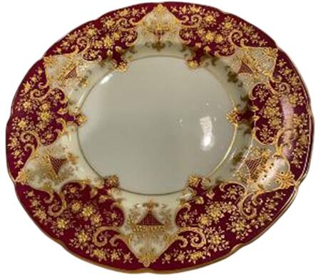 E363R Maroon (Scalloped) by Lenox