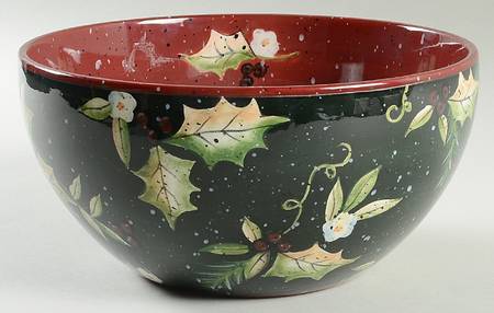 Lang Holiday Bounty 10" Large Salad Serving Bowl