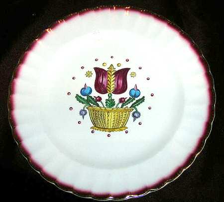 Dutch Tulip (Red Edge) by Limoges-American