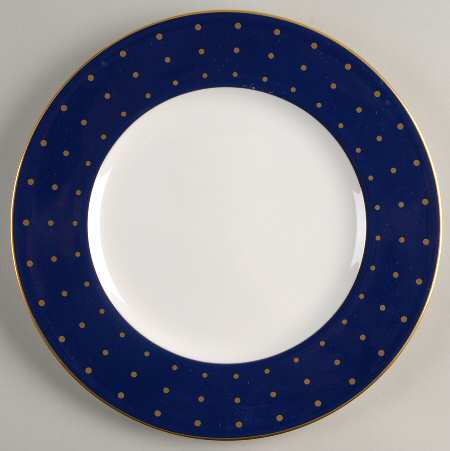 kate spade new york Library Lane Navy 9" Accent Plate