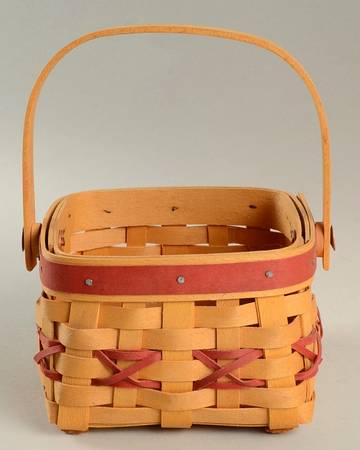 Longaberger Baskets Red Let It Snow Basket