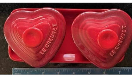 Le Creuset Cerise (Cherry) Ramekin with Lid