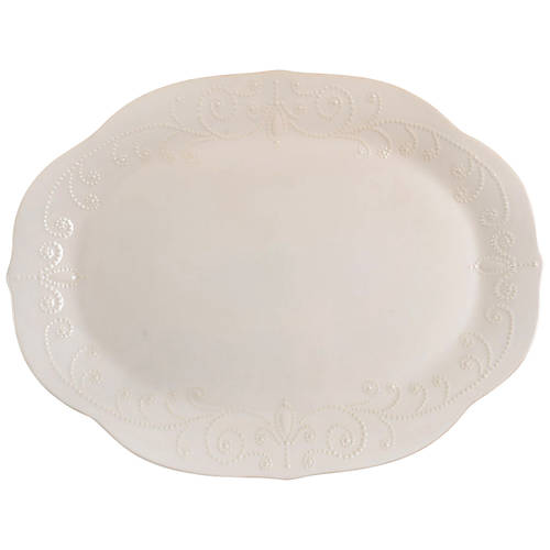 Lenox French Perle White 16" Oval Serving Platter