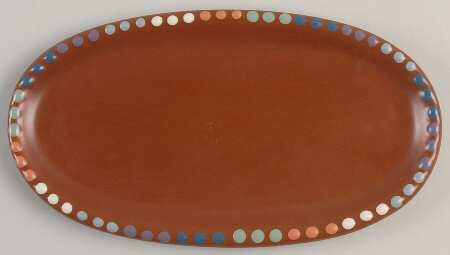 Dots on Rim (Multicolor on Sienna by Luna Garcia