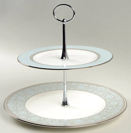 Lenox Westmore 2 Tiered Serving Tray (Dinner & Salad Plate)