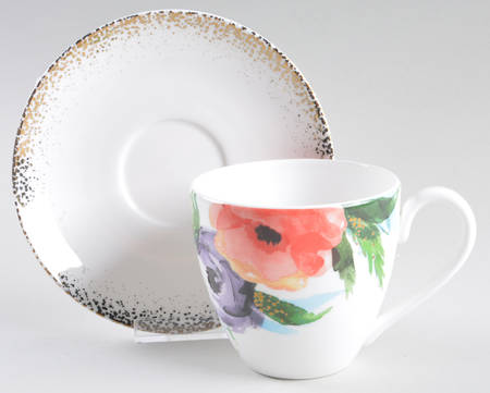 Lenox Passion Bloom Flat Cup & Saucer Set