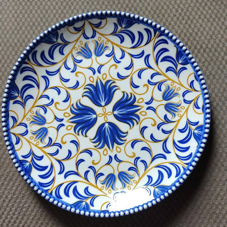 Bimini Blue and Yellow by Lorren Home Trends