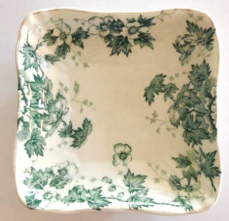 Oakland Blue Green (Scalloped, Gold Trim) by John Maddock & Sons