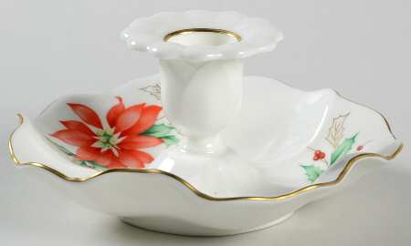 Mikasa Poinsettia 2" Candlestick
