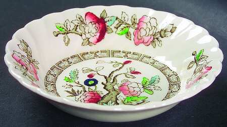 Myott Staffordshire Indian Tree No  No Green Border Cream FruitDessert Sauce Bowl