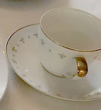 Mikasa Blue Elegance Flat Cup & Saucer Set