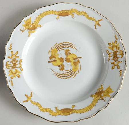 Dragon Yellow (Gold Accent) by Meissen (Germany)
