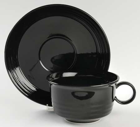 Mikasa Onyx Soup Mug & Saucer Set
