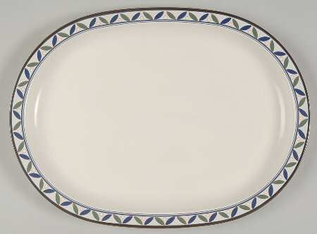 Mikasa Rosette 15" Oval Serving Platter