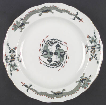 Dragon Green (Red Dot Accent) by Meissen (Germany)
