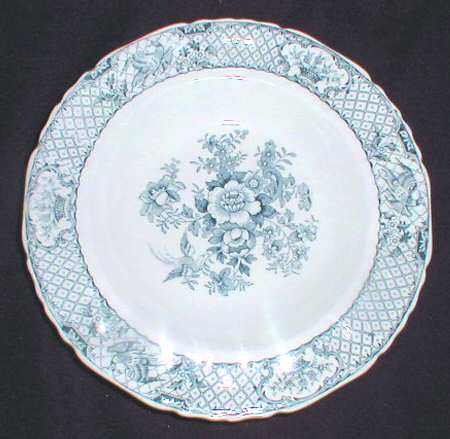 Stratford Blue (Scalloped, Gold Trim) by Mason's