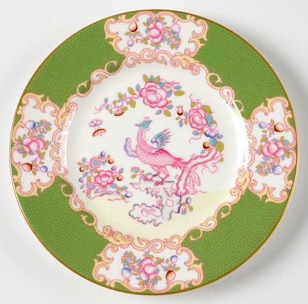Minton Cockatrice Green (Smooth,Wreath Backstamp) Bread & Butter Plate