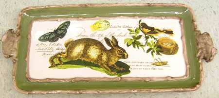 Mud Pie Nesting Nature Rectangular Tray