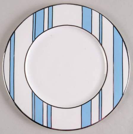 Mikasa Color Studio Light Blue and Platinum Accent Salad Plate