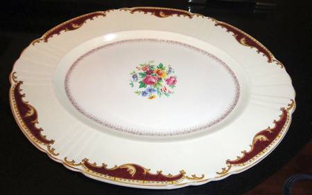 4012 Maroon by Myott Staffordshire