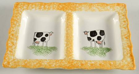 Molly's Cows Yellow by Molly Dallas
