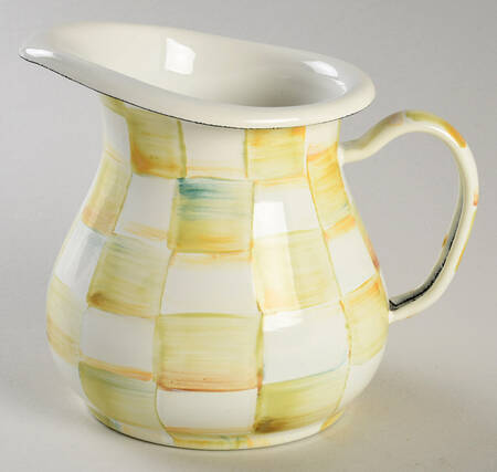 Parchment Check (Enamelware) by MacKenzie-Childs
