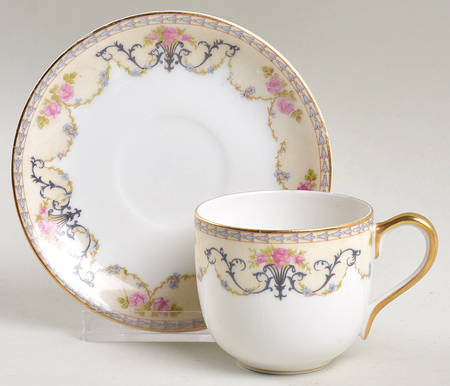 Noritake Majestic Flat Demitasse Cup & Saucer Set