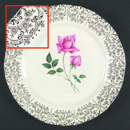 Queens Rose (Gold Filigree) by Nasco (Japan)