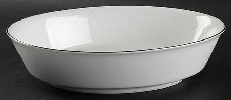 Noritake Enchanted Lace 9" Oval Vegetable Bowl