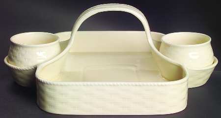Woodbury Basket Ivory by Nikko