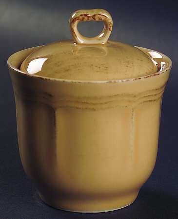 Nikko Country Market Antique Brown Sugar Bowl & Lid