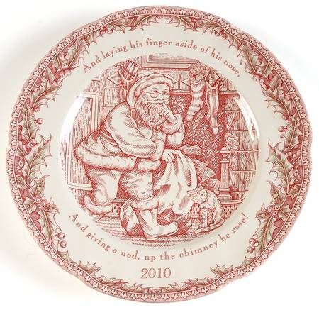Noble Excellence Twas the Night Before Christmas 2010 Collector Plate