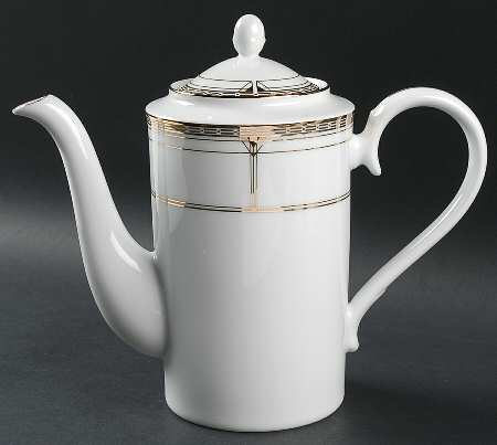 Noritake Palmer Gold Coffee Pot & Lid