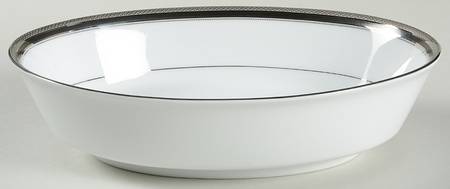 Noritake Austin Platinum 9" Oval Vegetable Bowl