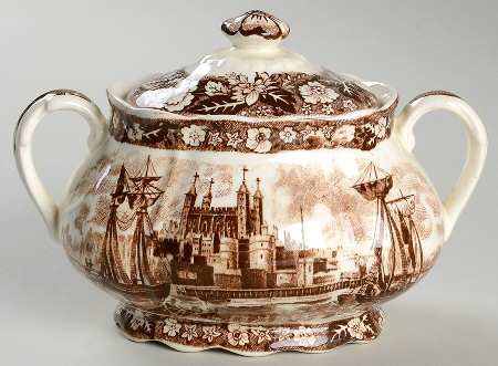 Thames River Scenes Brown by Palissy