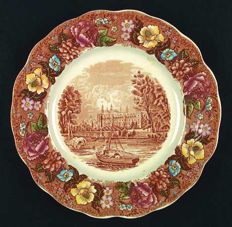 Thames River Scenes Brn Multicolor by Palissy