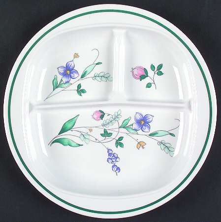 Pfaltzgraff April Melamine Adult Divided Plate