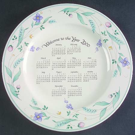 Pfaltzgraff April Calendar Plate