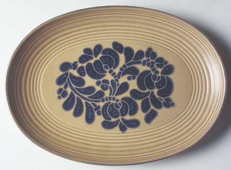 Pfaltzgraff Folk Art 15" Oval Serving Platter