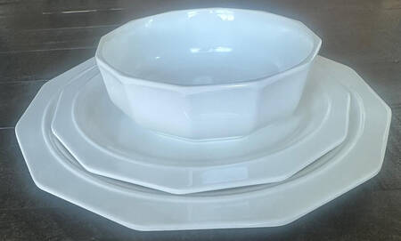 Pfaltzgraff Heritage White Melamine Dinner Plate